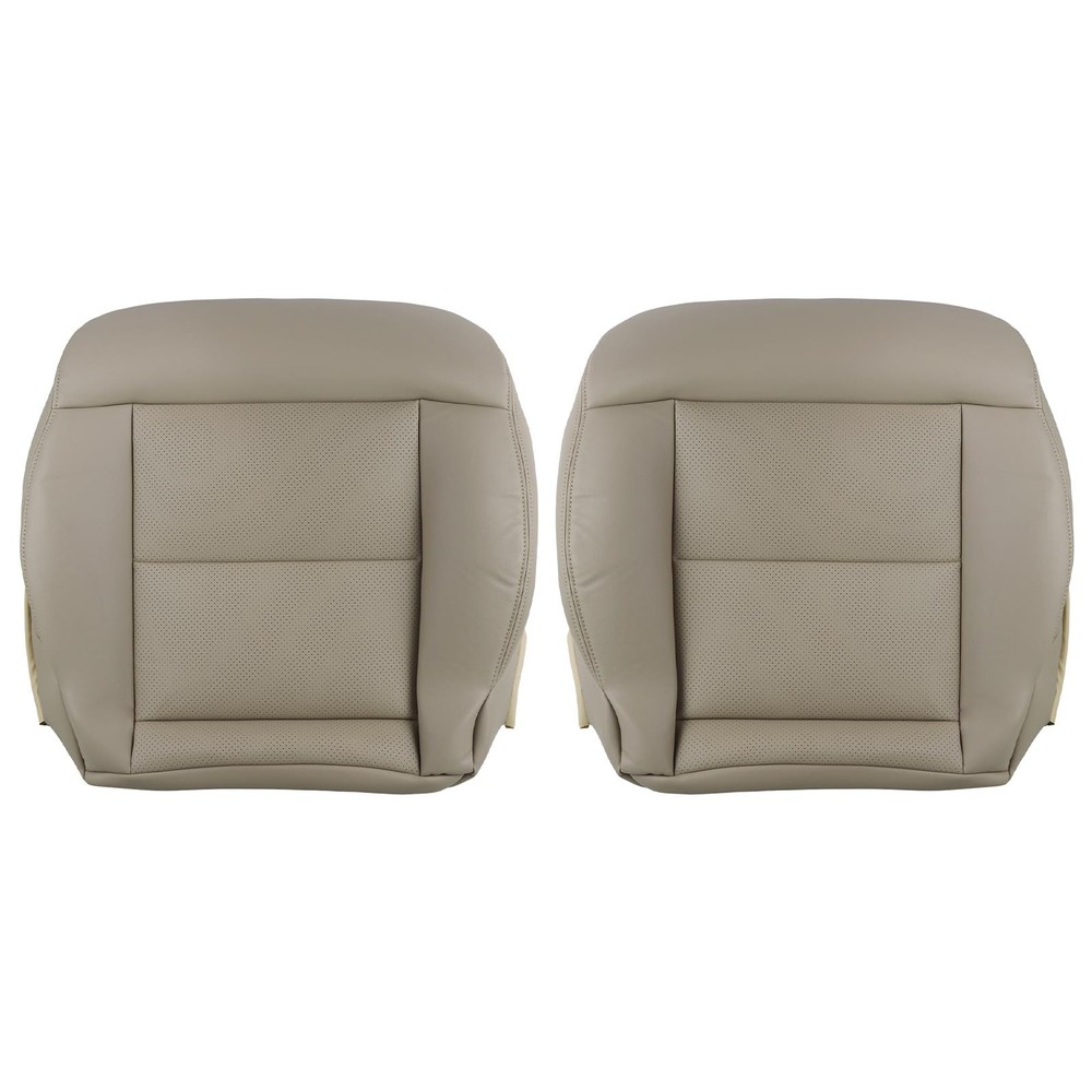 Tan Microfiber Leather Front Bottom Seat Covers Mercedes E200E250E300E350 14-16