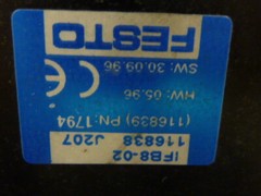 FESTO Control Block / Valve Terminal IFB8-02 Used #52817