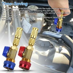 R134A R1234YF Valve Core Remover Installer Tool Kit Replace Schrader Valve Tool