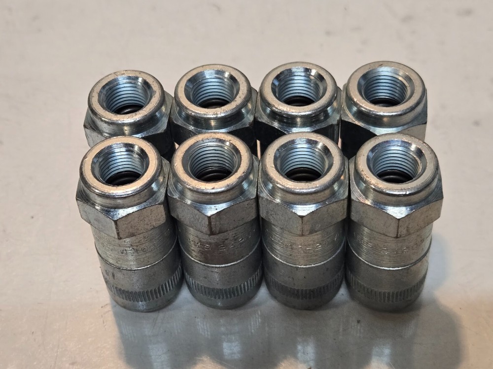 8 Quantity of Alemite 6304-B 1/8″ FNPT Hydraulic Couplers MS 24207-2 (8 Qty)