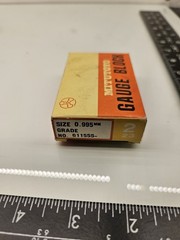 Mitutoyo Rectangular Steel Individual Gage Blocks, Qty 7