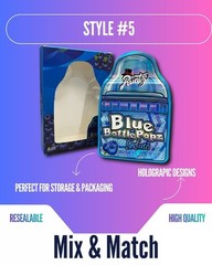 3.5g Mylar Bags w/ Display Box | Resealable Smell Proof | 12-128 Pack Options