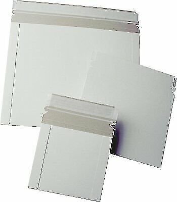 25 13 x 18 No Bend Mailers White Self Seal Photo Document Flat Rigid Envelope