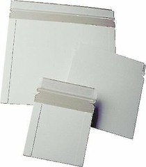 25 13 x 18 No Bend Mailers White Self Seal Photo Document Flat Rigid Envelope