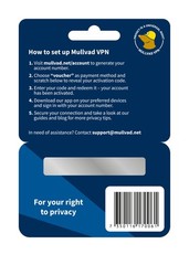 Mullvad VPN | 6 Months for 5 Devices | Protect Your Privacy 6 Months, Blue