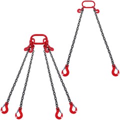 VEVOR Chain Sling 5/16″,3/8″,1/4″ G80 Lifting Chain 5′,10′ w/ Grab Hooks