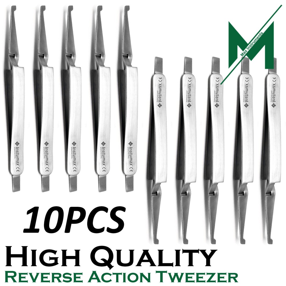 Dental Direct Bracket Holder Orthodontic Self Close Reverse Action Tweezer