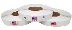 Wafer Seals – 1 Inch Round White Color Circle 3 Packs – 15000 Labels