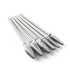 6 Sizes Dental Cutting Steel Burs Lab Tungsten Carbide Burs HP 2.35mm Polishing