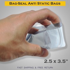 100 x Anti Static Shielding ESD Bags 2.5 x 3.5″ Inch Zip Lock Reclosable