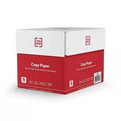 TRU RED 8.5″ x 11″ Copy Paper – 20 lbs, 92 Brightness, 500 Sheets/Ream- 5 Reams