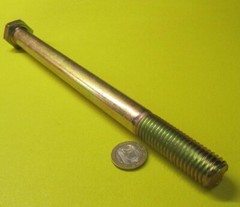Cap Screw Bolt, PT, GRADE 8 Yellow Zinc Chromate 3/4″-10 x 7.50″ Length, 2 Pc