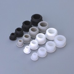 White Silicone Rubber Hole Plugs Snap-on Blanking End Caps Seal Stopper 2.5-14mm