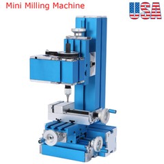 100~240V Mini Milling Machine DIY Woodworking Metal Aluminum Processing Tool New