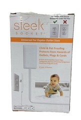 Sleek Socket 9-C-OVSZ-W Universal for Duplex Outlet Sizes 8′ 3 Outlets