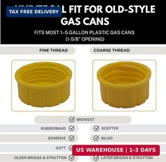 Mr Yellow Cap Gas Can Spout Replacement Kit – 2pack Universal Leakproof Angle Ga