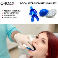 Dental Hydrophilic Impression Putty with Large Upper & Lower Trays Firm Molding