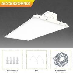 3500K/4000K/5000K LED Linear High Bay Light 220W Warehous Shop Lights AC120-277V