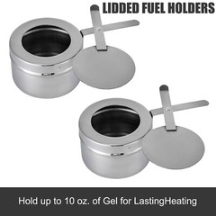 9.5 QT 6 PACK CATERING STAINLESS STEEL BUFFET CHAFER CHAFING DISH SETS FULL SIZE
