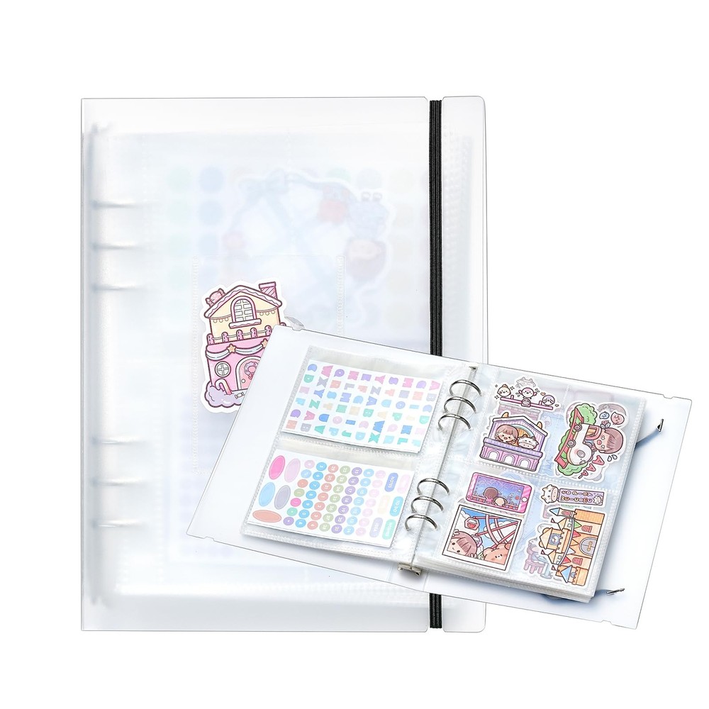1pcs A5 Sticker storage Album,sticker organization Collecting Book Binder sle…