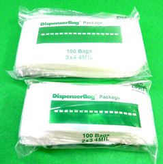 4MIL 2″x3″ & 3″x4″ Zippit Bags 200 H.D. Zip Slide Reclosable Baggies 100each Bag