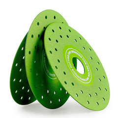 LOZLIN 3 PCS 115MM Vacuum Brazed Ultra-Thin Multi-Pore Flat Abrasive Sheet Disc