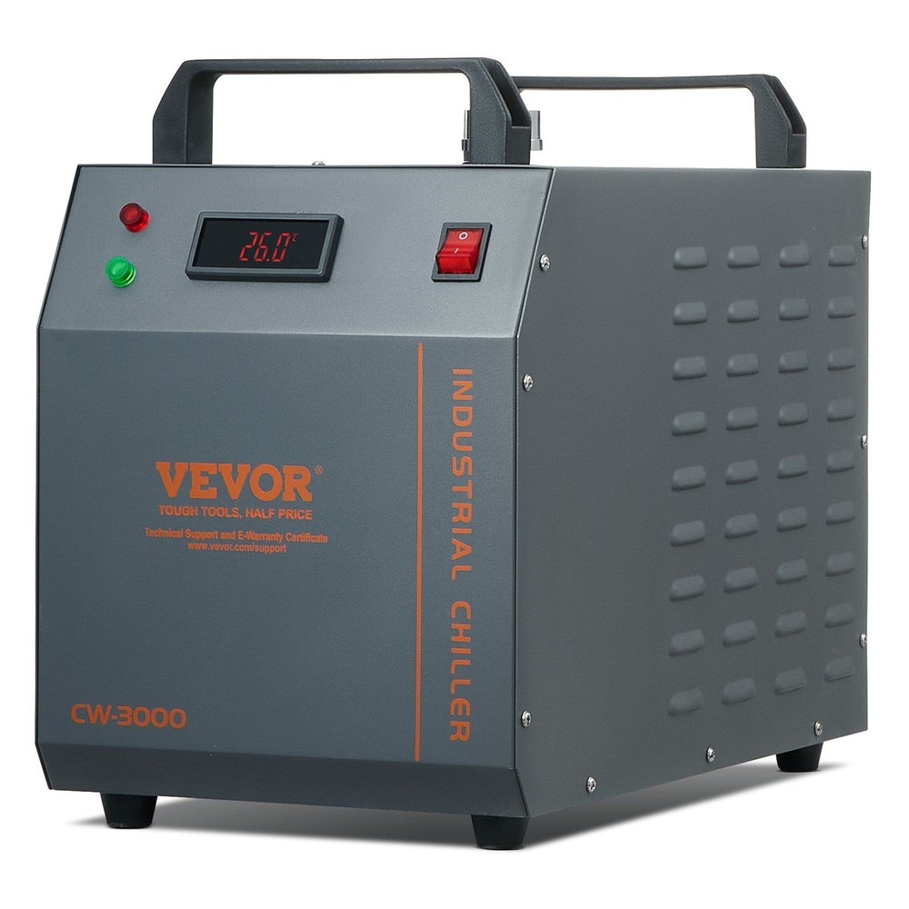 Industrial Water Chiller, CW-3000, 80W Air-Cooled Industrial Water Cooler Cooli