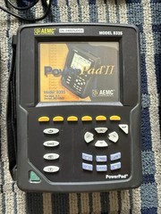 AEMC 8335 PowerPad II Power Quality Analyzer 3 Phase 4 Channel Similar to Fluke