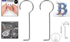 Durable Drain Grate Puller – 2 Pcs Stainless Steel Hooks for Easy Maintenance