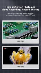500X Digital Microscope 1080P 2.0inch Video Coin Microscop with Magnifying Glass