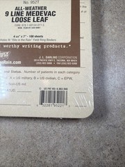 Rite In The Rain All Weather 9 Line Medieval Loose Leaf Tan 4×7 100 Sheets 952T