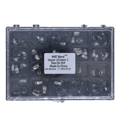80Pcs Dental Orthodontic 16#-35 Bands with Buccal Tube 1st Molar MBT.022 U2/L1