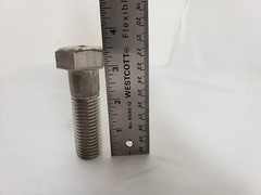 lot of 12, 8.8 lbs. Nickel Copper Alloy Bolts 7/8″-9 x 3″ HEX HEAD Monel