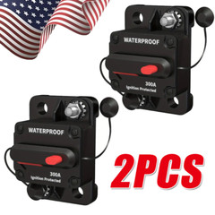 300A AMP Circuit Breaker Fuse Reset 12V-48V DC Car Boat Auto Waterproof