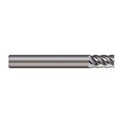 MICRO 100 ASMM-100-5 10.00mm Size, 19.00mm LOC, 5 Flute, Bright Solid Carbide Fi