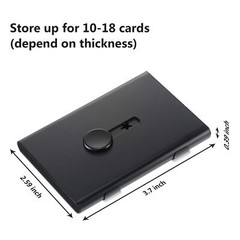 2 Pack Thumb Drive Business Card Holder Stainless Steel Slide Out Name Card Case