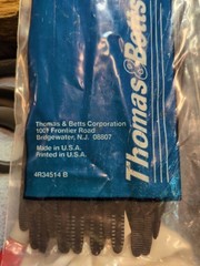 (50) Thomas & Betts Ty-Rap TY527MX 13-3/8 Inches 120lb Black Cable Ties NOS