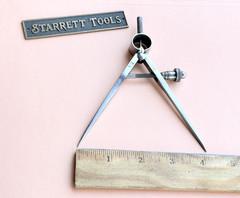 STARRETT No.77A Fay Spring-Type Dividers W/Square Legs; 4.0” Size & Capacity!