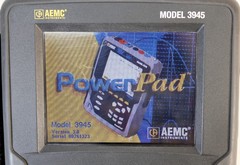AEMC Instruments Model 3945 Powerpad 3-PHASE Power Analyzer • Case, Lead & Cord