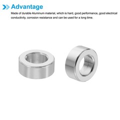 M4 Aluminum Spacers, 10 Pcs Metal Spacer Aluminum 4.1mm ID x 7mm OD x 3mm L