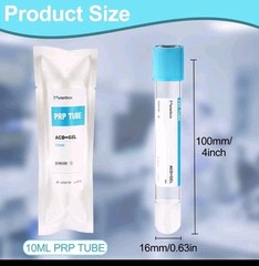 Meterbox 10ml Tubes ACD Gel Glass Tube Individual Wrapped Exp 7/27