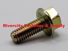 (100) M6-1.0×16 / M6x16 Metric Flange Bolts Grade 10.9 DIN 6921 M6x1.0x16 Screws