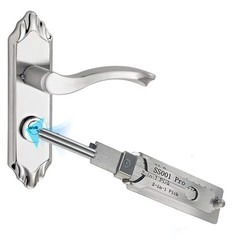 SS001 pro Stainless Steel Key Decoder 2 In 1 Precision Hook & Pick Set Lock
