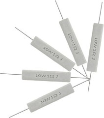 Compact 10PCS 10W 1 Ohm Ceramic Resistor – Reliable Electronics Component Kit