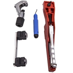 Ratcheting Pipe Bender HVAC Refrigeration Tube Bending Heads Cutter Tool Kit New