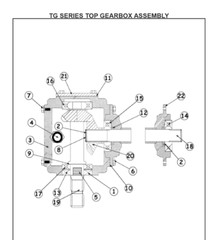 King Kutter Rotary Tiller Top gearbox Gear & Pinion 902326/902325 (19T & 13T)