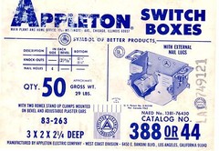 8-PK 3X2x2.25 In. Electrical Gangable SWITCH BOX Outlet Beveled Steel NEW 471