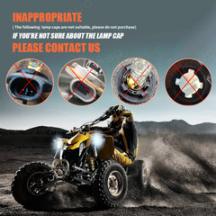 2x HEADLIGHT LED BULBS 6000K for POLARIS SPORTSMAN 400 450 500 550 570 600 700