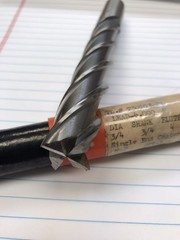 1 pc. 3/4 X 4-1/2” loc X 6-3/4” oal HS 4 FLUTE XLONG CC END MILL. USA (loc stk)