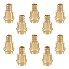 1/2Inch PEX Copper Press Fittings,1/2″ Press X 1/2″ PEX Crimp Coupling Adapte…